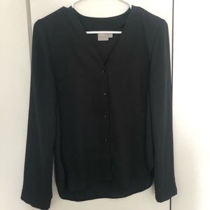 Black Button Down Blouse